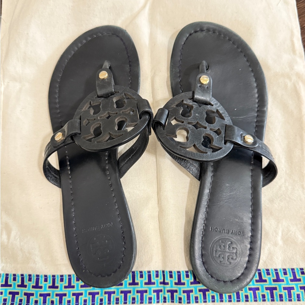 Tory Burch Black Miller Sandals